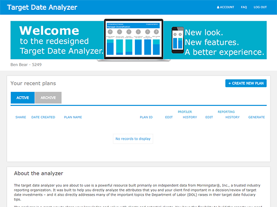 Target date analyzer tool thumbnail image - Principal